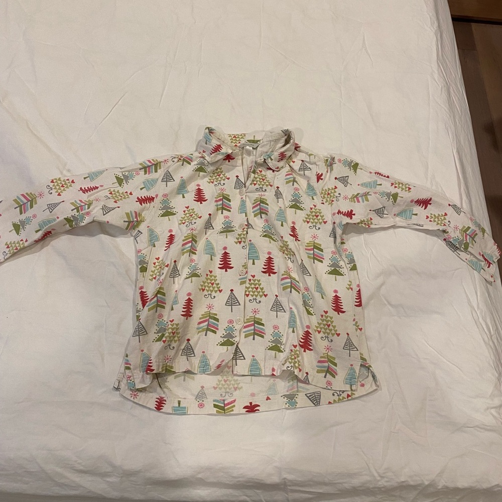 GARNET HILL Tree Pajama Top